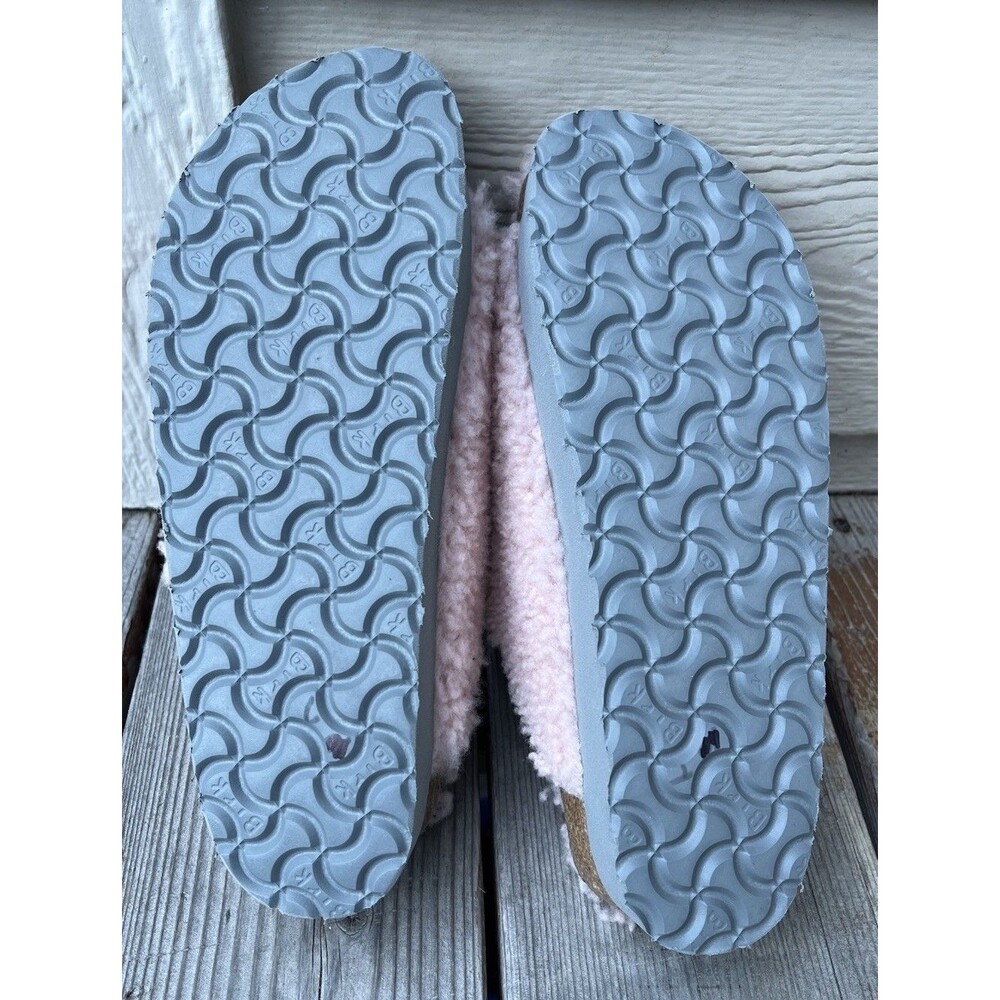 Papillio Birkenstock Arizona Big Buckle Women's 39 US 8 Shearling Slide Sandals - Picture 11 of 13